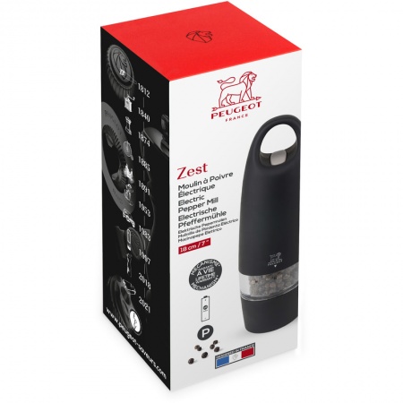 Электрическая мельница для перца ZEST Black 18см
