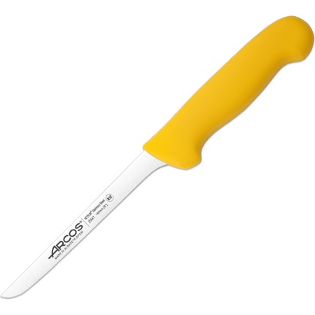 Нож обвалочный 16см прямой 2900 желтый