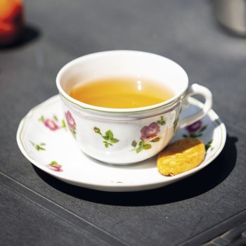 Блюдце Ø15x(h)2см ANTHIROS green rim