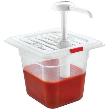 Комплект крышка GN 1/6 с помпой