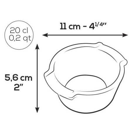 Набор емкостей для запекания RED Ø11см, 2шт