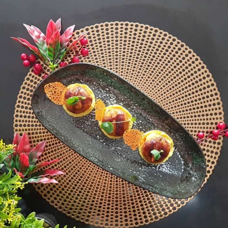 Блюдо, тарелка прямоугольная 34x16см COSMOS Black Vago