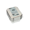 Емкость из фольги 0.5л с крышкой 14.1x11.6см, алюминий, 25шт