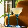 Набор бокалов для коктейля и шампанского 240мл Espresso Martini FLORIAN LUCENT BLUE, 6шт