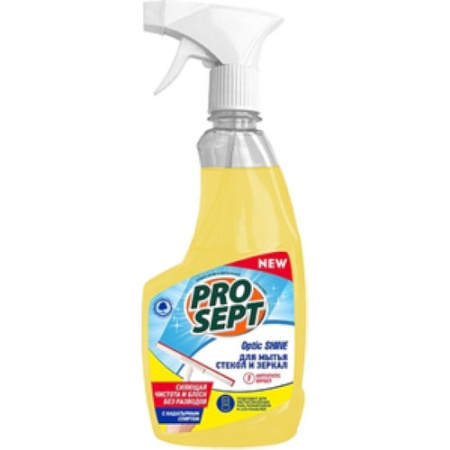 Optic Shine средство для мытья стекол и зеркал с антистатическим эффектом 0.5л