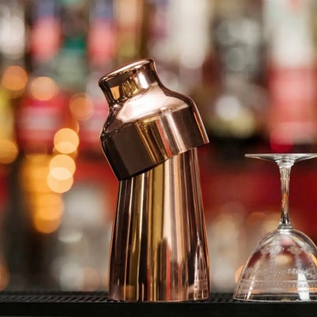 Шейкер барный 500мл Calabrese Profi-Chef медный цвет