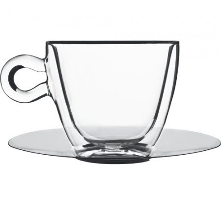 Набор чашек 300мл с блюдцами Thermic Glass, 2шт
