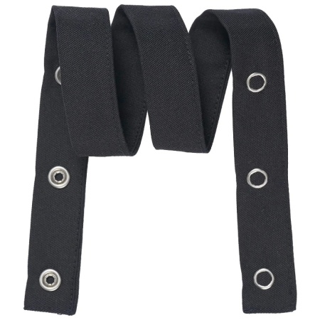 Шейный ремень для фартука - модель 49036 - цвет черный - 65% полиэстер, 35% хлопок - 210г/м2