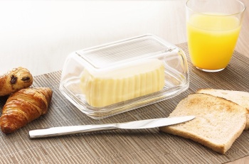 Масленка 17см стеклянная с крышкой Arcoroc