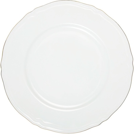 Тарелка Ø26.5см ANTHIROS gold rim