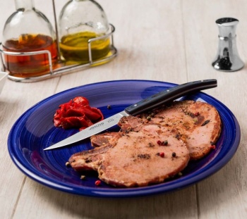 Нож для стейка 11см CHULETERO The Origin micarta blue - 373723 Arcos