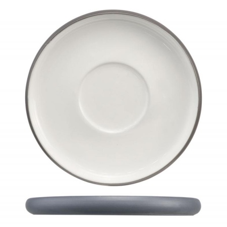 Блюдце Ø14см IOWA серо-белое
