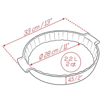 Емкость круглая для запекания 28см APPOLIA Sage Green