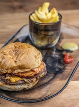 Блюдо овальное стеклянное 27.5x14.5x(h)2.5см Atlas черный дым