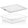 Гастроемкость GN 1/2 325x265x(h)65мм 3л матовая (PP) с крышкой