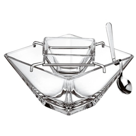 Икорница 14x(h)10см TORCELLO с ложечкой