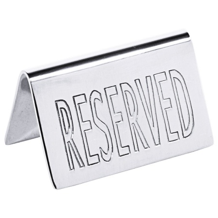 Табличка RESERVED 6.5x4см Contacto