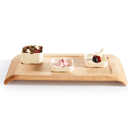 Тарелка 39.5x19см деревянная MEKKANO