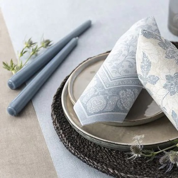 Свеча 25см Ø22мм синяя арктическая Pap Star, 50шт