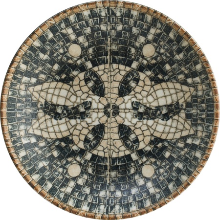 Тарелка глубокая Ø23см 1000мл MESOPOTAMIA MOSAIC Black Bloom
