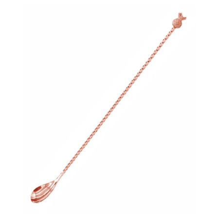 Ложка барная "Ананас" 43см Barbossa медный цвет