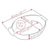 Емкость овальная для запекания APPOLIA 31см 2.2л RED