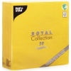 Салфетка 40x40см ROYAL Collection желтая, 50шт
