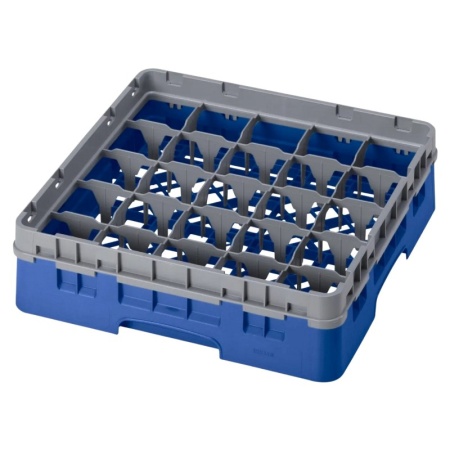 Кассета Camrack на 25 ячеек для мойки и хранения бокалов Ø8.7x9.2см Cambro синий