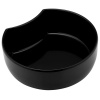 Гастроемкость 5л черная 300x300x100мм в форме полумесяца