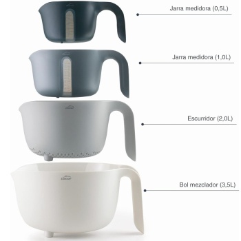 Набор из 4 предметов PRACTIC – 3 миски и дуршлаг