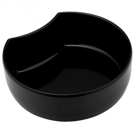 Гастроемкость 5л черная 300x300x100мм в форме полумесяца
