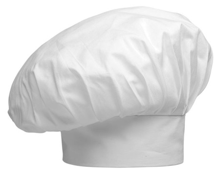 Колпак повара Egochef белый - 100% хлопок - размер универсальный