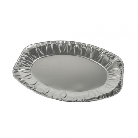 Тарелка из фольги овальная 33x23см, 10шт