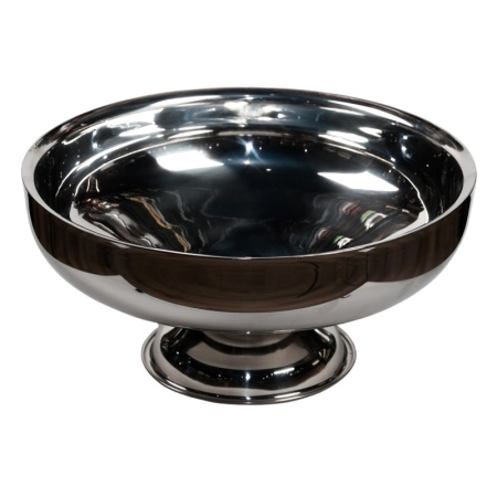 Чаша металлическая для подачи морепродуктов на ножке 9л Ø40x(h)19см