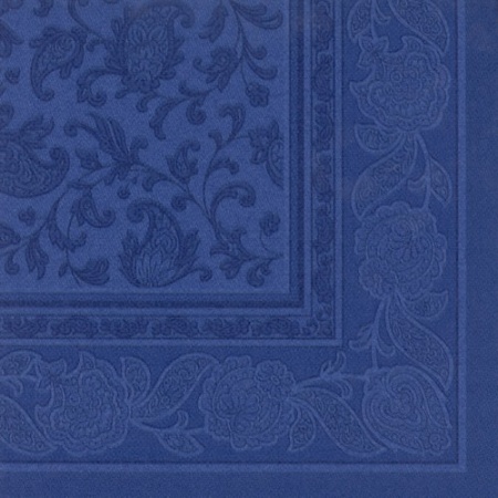 Салфетка 40x40см ROYAL Collection Ornaments темно-синяя, 50шт