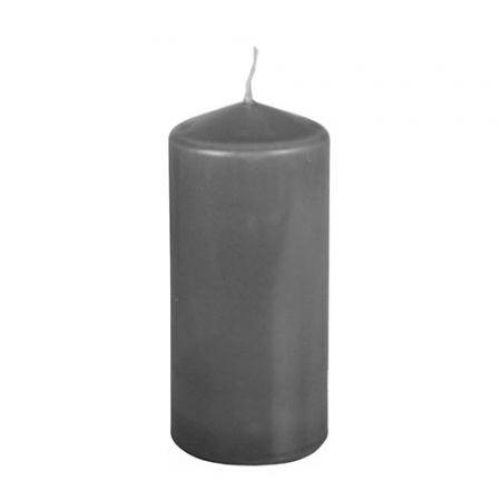 Свеча серая Ø69мм 15см DARK GREY Pap Star