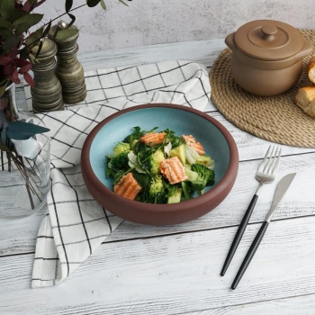 Блюдо, салатник 900мл Ø21.5cм Blue Matt TAIGA