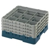 Кассета Camrack на 9 ячеек для мойки и хранения бокалов Ø14.9x21.5см Cambro сине-зеленый, 2шт