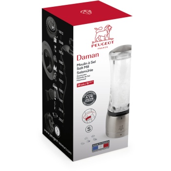 Мельница для соли DAMAN u'Select Transparent 16см