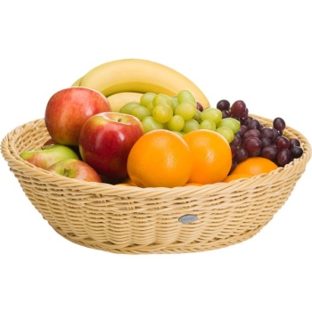 Корзинка для хлебобулочных изделий Ø37x9см бежевая