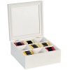 Коробка для чая 22x22x9см белая Kesper