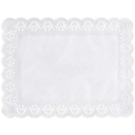 Салфетки кружевные 40x30см прямоугольные Pap Star, 100шт