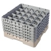 Кассета Camrack на 25 ячеек для мойки и хранения бокалов Ø8.7x25.7см Cambro бежевый, 2шт