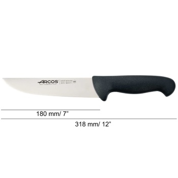 Нож мясной разделочный 18см 2900 черный