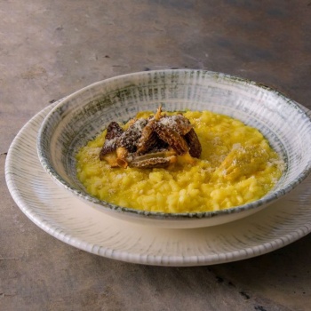 Тарелка глубокая для пасты Ø23см 1000мл ODETTE OLIVE Bloom