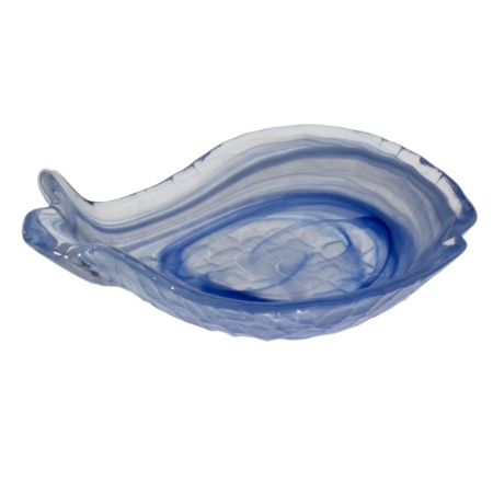 Блюдо стеклянное, соусник 16x11.5x(h)3см Aquarium синий