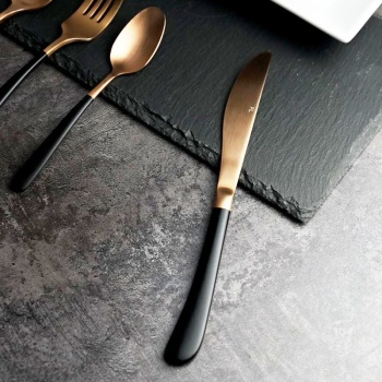 Нож столовый 23.1см Provence медный матовый цвет PVD покрытие