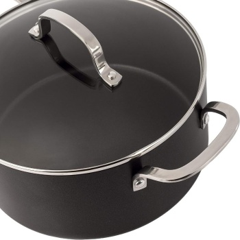 Кастрюля Ø24см 5л DURAPRO с антипригарным покрытием и крышкой