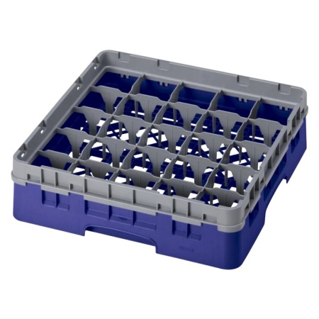 Кассета Camrack на 25 ячеек для мойки и хранения бокалов Ø8.7x9.2см Cambro темно-синий