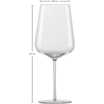 Набор бокалов для красного вина 742мл VERVINO Bordeaux, 2шт